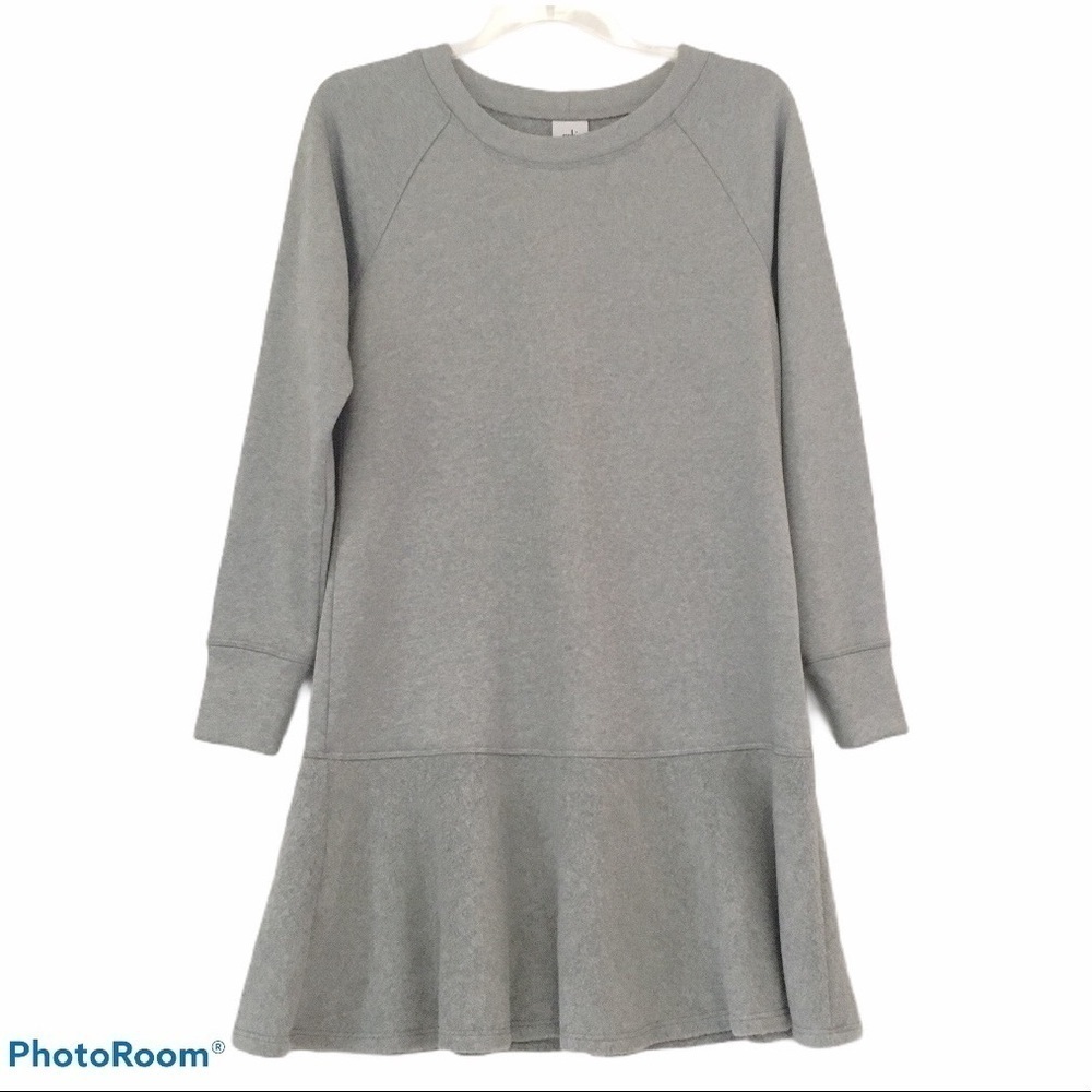 Cabi Heather Gray Flashdance Dress Flounce Hem